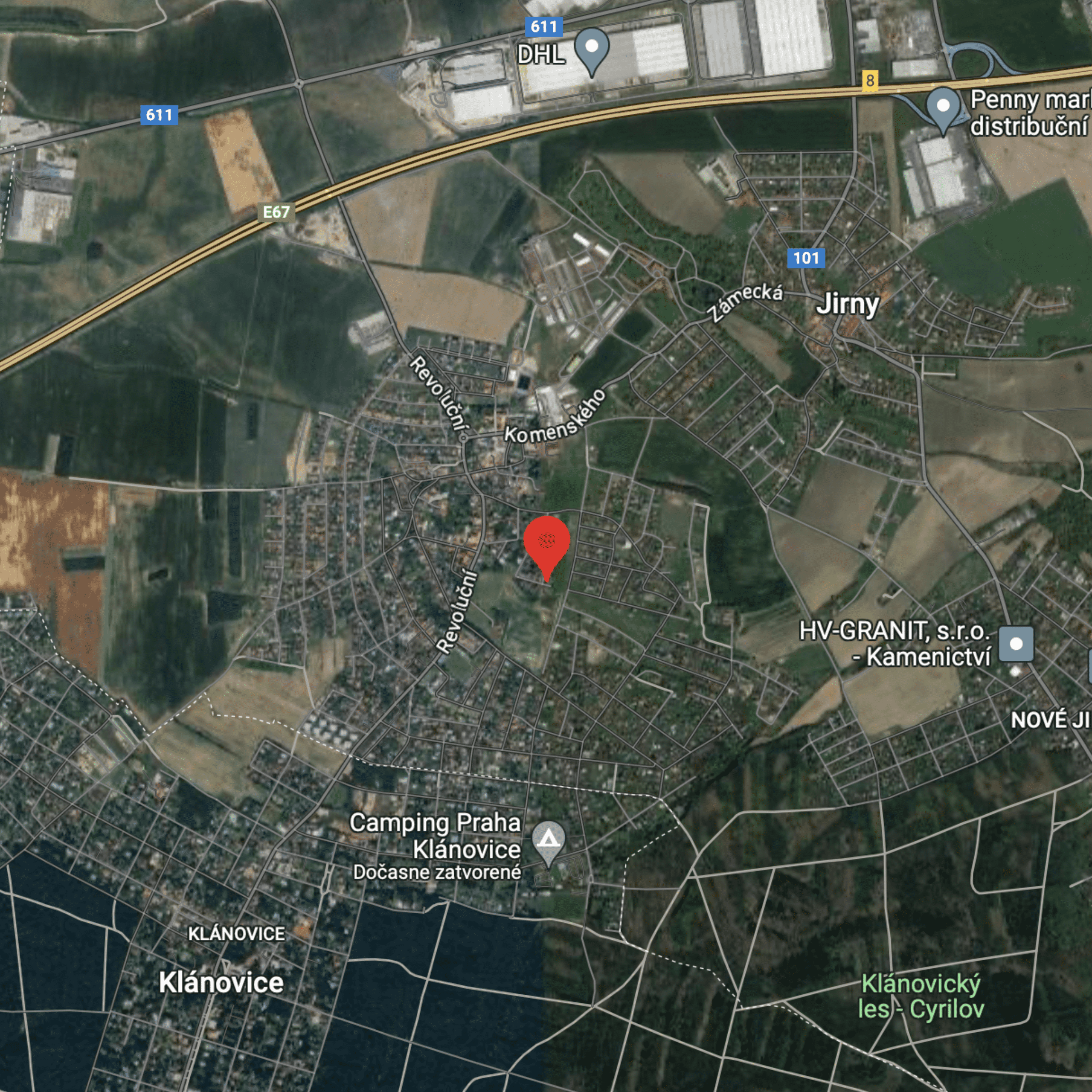 Ortomapa Klánovice